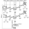 NewStar FPMA-D1330D4SILVER Flat Screen Bracket for Office  Flat Screen Desk Mounts (100 x 100 mm, 75 x 75 mm; 0  180 ) view 3