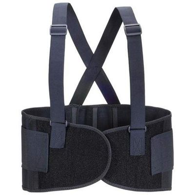 Valeo VI4676XT Heavy-Duty Elastic Back Support, 3XL, 52-58" Waist Size, 9" Wide, Black