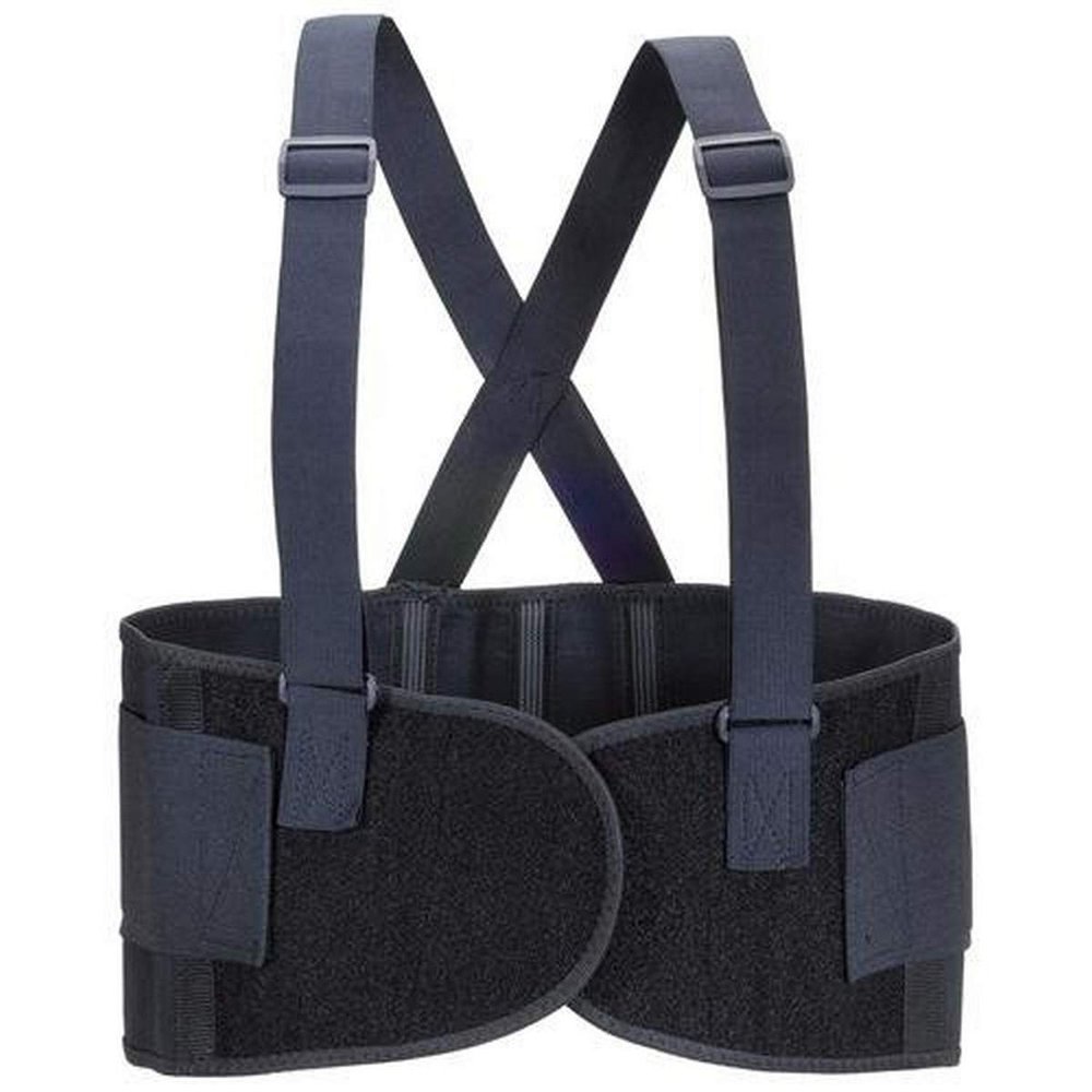 Valeo VI4676XT Heavy-Duty Elastic Back Support, 3XL, 52-58" Waist Size, 9" Wide, Black