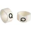 Brady SCN61-Q Black on White, Wire Marker Clip Sleeves (50 Clips) view 1