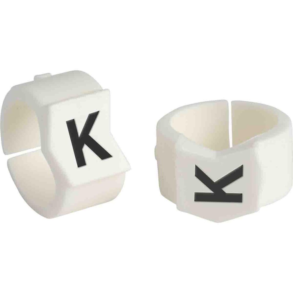 Brady SCN45-K Black on White, Wire Marker Clip Sleeves (50 Clips)