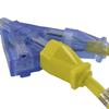 Conntek 1.5-Foot 30-Amp 125-Volt Fan-Style Generator Extension Cord (L5-30P to Three 5-15R) with Power Indicator Light view 4