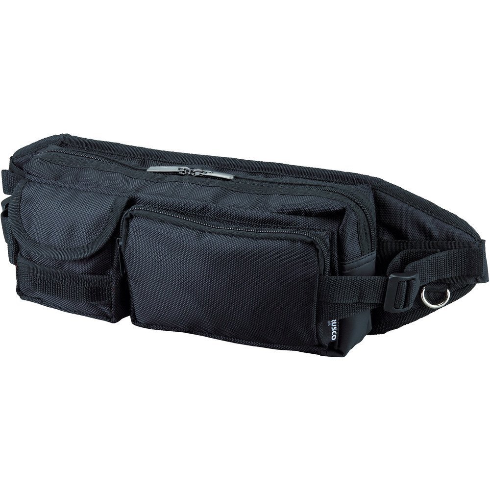 TRUSCO TC-WPW-BK Waist Pouch Wide, Black