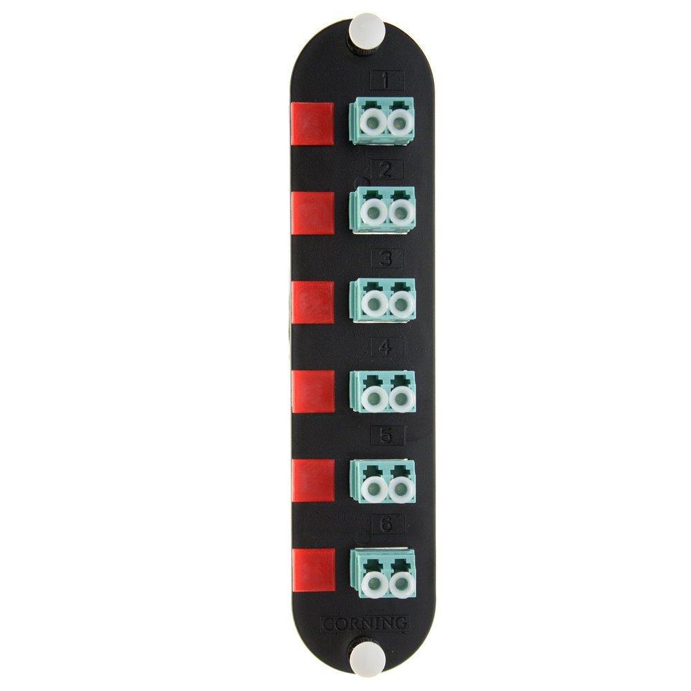 CCH-CP12-E4 - Corning CCH Panel, LC Duplex, 12 F, Multimode (OM3/OM4)