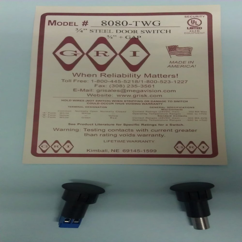 G.R.I. 8080-TWG-B SET 3/4"STLDR W/TRMS WDGP B
