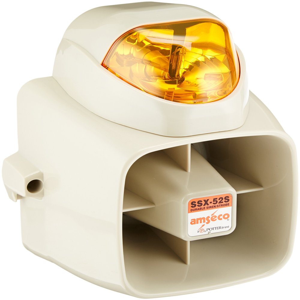 AMSECO POTTER SSX52SA Siren STORBE Amber Lens