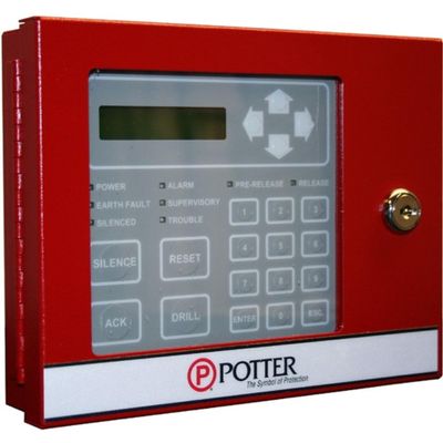 Potter RA-6075R LCD Remote Annunciator for Releasing Panel