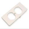 Duplex Receptacle Cover, Ivory view 1