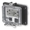 Hubbell - PR4X205EB - Black Access Port, Metal, Number of Gangs: 1, Cable Type: Power And Data, Panel-Safe(TM) view 1