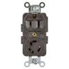 Locking Receptacle, 125Vac, Brown view 2