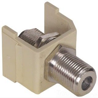 HUBBELL SFFEX Connector SNAP-in Mini F Electric Ivory