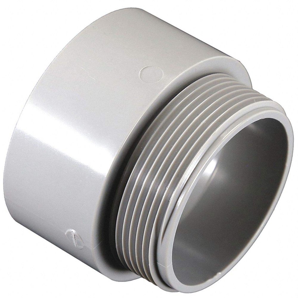 Male Adapter, 2 in Conduit, PVC, 2-1/8 in L