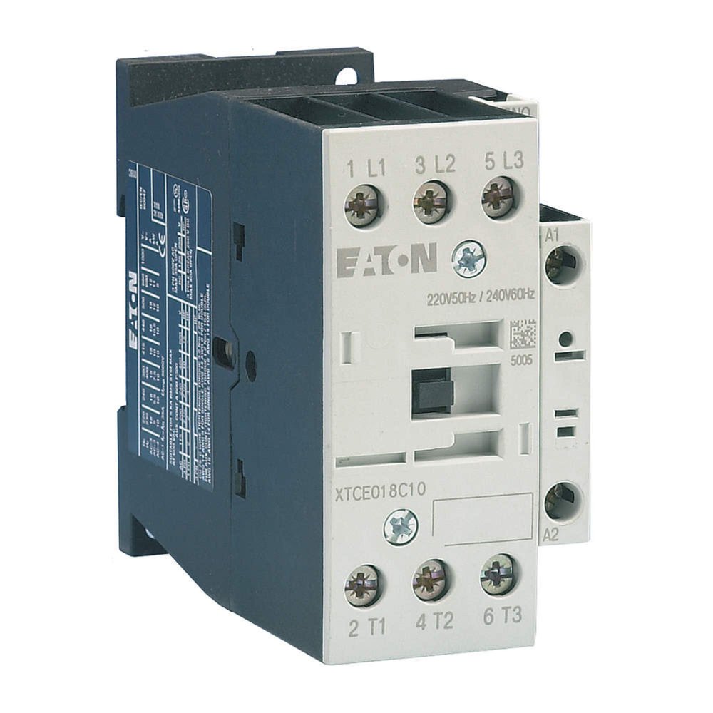 Eaton XTCE032C10B IEC Magnetic Contactor,240VAC,32A,1NO,3P