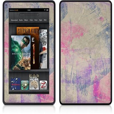 WraptorSkinz Amazon Kindle Fire (Original) Decal Style Skin - Pastel Abstract Pink and Blue