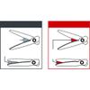 PLUS FITCUT CURB Easy grip [Standard] for Left-handed SC-175SL Blue | Sharp cutting and optimal comfort scissors - [Japan Import] view 3