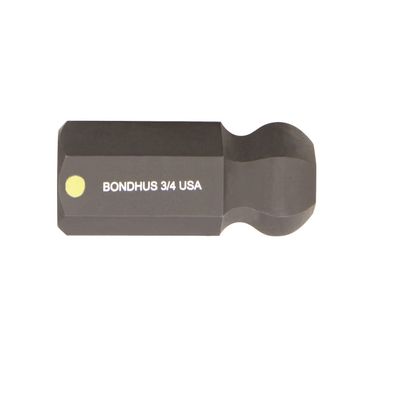 Bondhus 31419 3/4" ProHold Socket Ball End Bit with ProGuard Finish, 2"