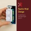 Pyle Home In-Wall Speakers With Dual Knob and Independent Volume Control Plate - 120W Load Handling, Dual Stereo Channel, Smooth Rotary Knobs, Universal Wall Plate - PVCD15 view 4