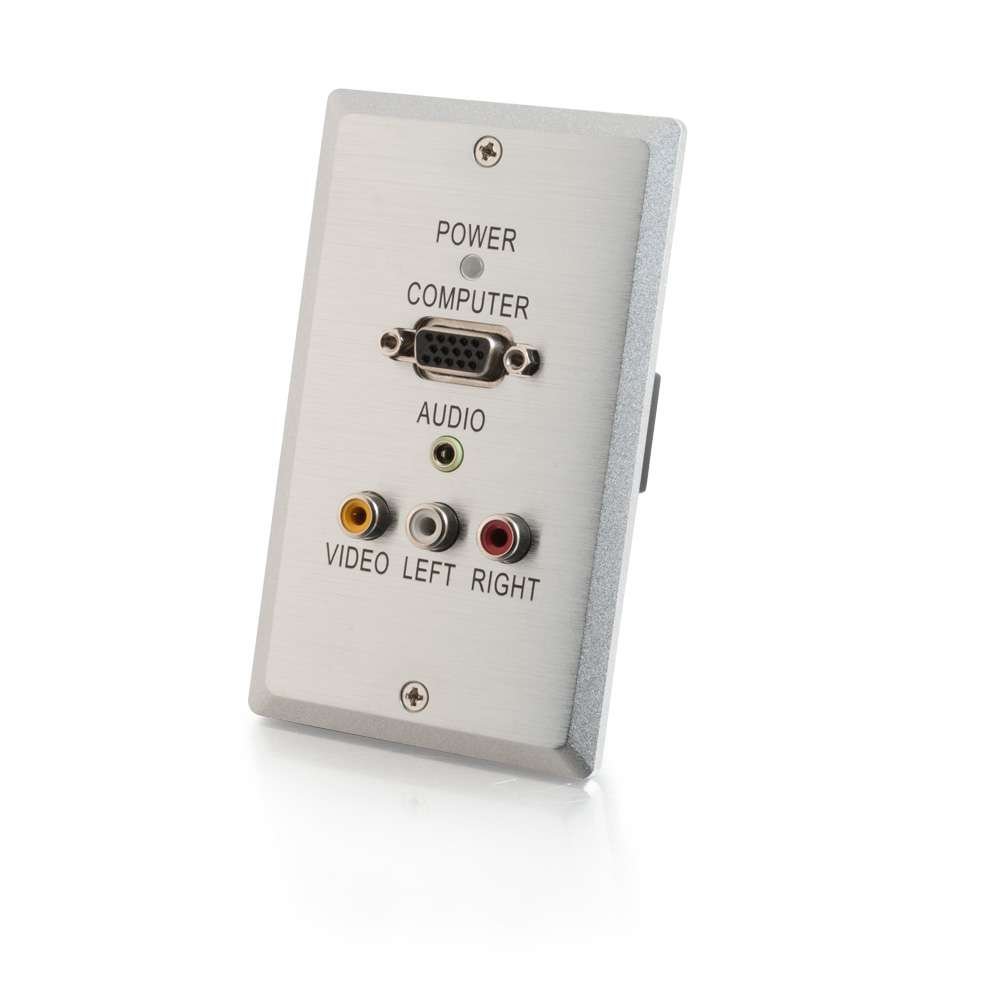 C2G/Cables to Go 29383 Wall Plate Transmitter, Aluminium