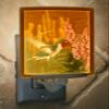The Porcelain Garden Hummingbird Colored Porcelain Lithophane Night Light, Sweet Nectar, Decorative Wall Plug in for Bedroom, Kitchen, Bath view 2