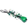 Gemini Birthstone Crystal Charm - Chrysocolla Howlite view 1