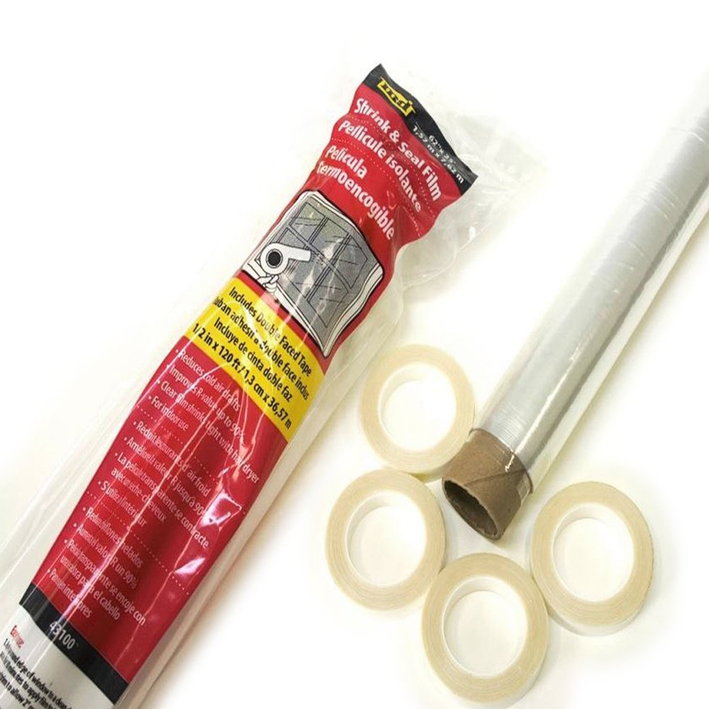M-D Building Products 43100 62 in. x 25 ft. Polar Block Clear Film with Tape Shrink and Seal for Windows