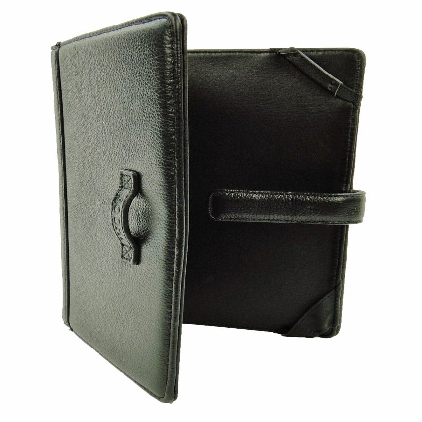 BODHI Italian Leather Kindle Book Jacket Cover Black [Electronics]