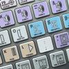 APPLE SIZE STICKERS FOR KEYBOARD AVID MEDIA COMPOSER GALAXY SERIES view 1