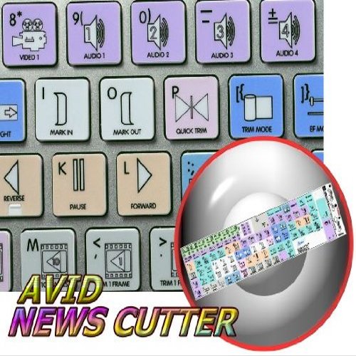 APPLE SIZE KEYBOARD STICKERS AVID NEWSCUTTER GALAXY SERIES