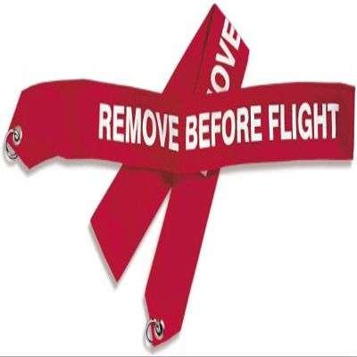 DeGroff Aviation Vinyl Remove Before Flight Banner