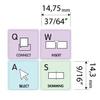 APPLE FINAL CUT PRO X GALAXY SERIES STICKERS for KEYBOARD APPLE SIZE view 2