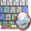APPLE SIZE STICKERS FOR KEYBOARD PHOTOSHOP GALAXY SERIES ARE COMPATIBLE WITH ADOBE view 1
