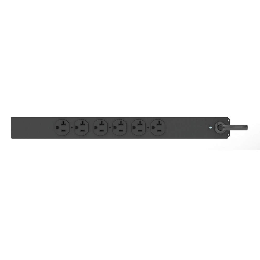 PDU, 125V, 6 Outlet, 6 ft., Black