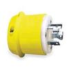 30A Marine Twist-Lock Plug 2P 3W 250VAC L6-30P YL view 1