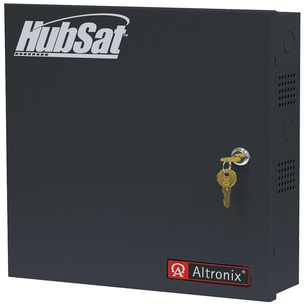 Altronix HUBSAT82DI 8CH UTP HUB WITH ISOLATED POWER VIDEO 750FT with 8 AC BALUN/COMBINERS