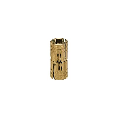 Hidden Barrel Hinge, Brass, 39/64x35/64 In