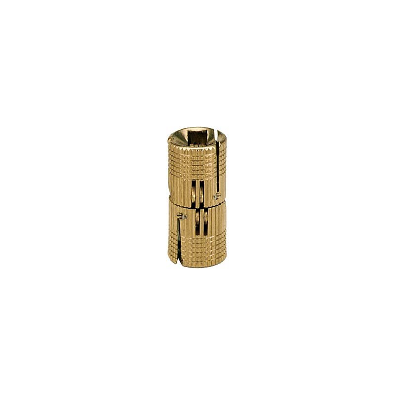 Hidden Barrel Hinge, Brass, 39/64x35/64 In
