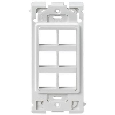 Leviton RE640-WW6 6PORT Renu Insert WH