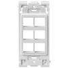 Leviton RE640-WW6 6PORT Renu Insert WH view 1