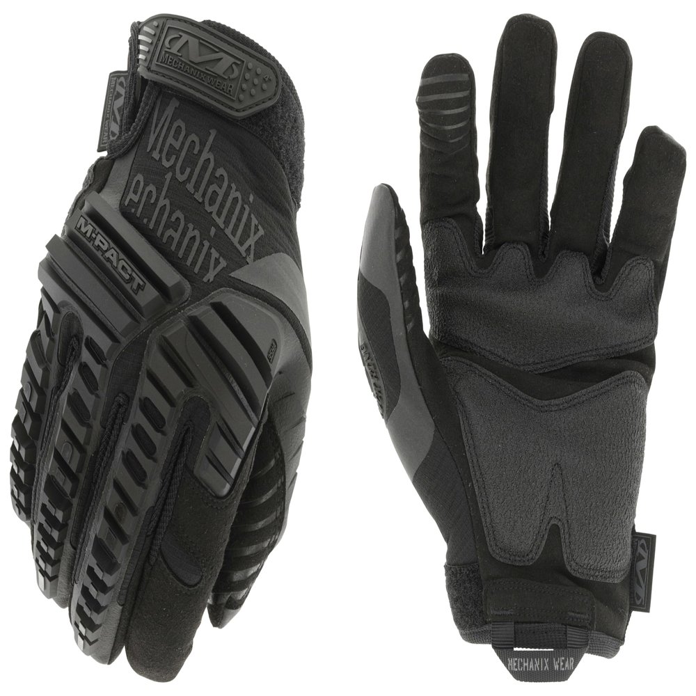 Mechanix Wear: M-Pact Covert Tactical Gloves with Secure Fit, Touchscreen Capable Safety Gloves for Men, Work Gloves with Impact Protection and Vibration Absorption (Black, X-Large)