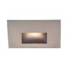 WAC Landscape Lighting, LEDme 120V LED Horizontal Indoor and Outdoor Step and Wall Light 3000K Built-in LED in Brushed Nickel view 1