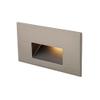 WAC Landscape Lighting, LEDme 120V LED Horizontal Indoor and Outdoor Step and Wall Light 3000K Built-in LED in Brushed Nickel view 2