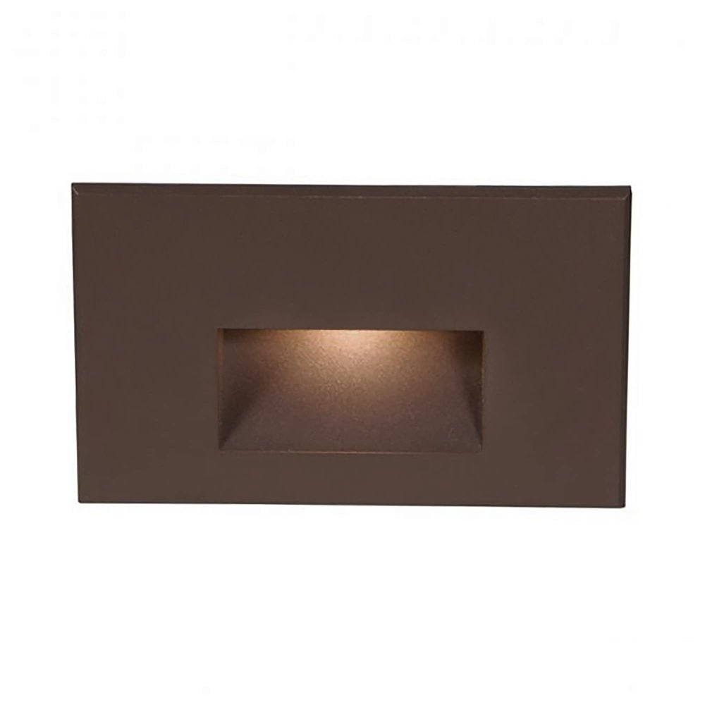 WAC Landscape Lighting, LEDme 120V LED Horizontal Indoor and Outdoor Step and Wall Light 3000K Built-in LED in Bronze