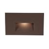 WAC Landscape Lighting, LEDme 120V LED Horizontal Indoor and Outdoor Step and Wall Light 3000K Built-in LED in Bronze view 1