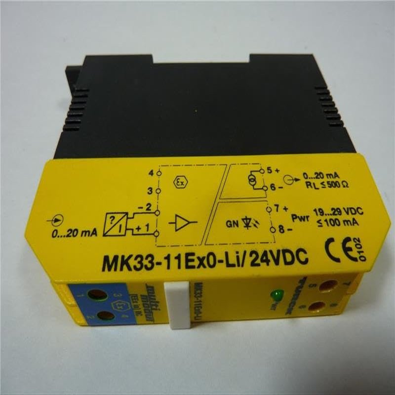 TURCK MK3511EX0LI24VDC 1CHANNEL, 20MA, 24VDC, 8POLE, Analog, Data Repeater