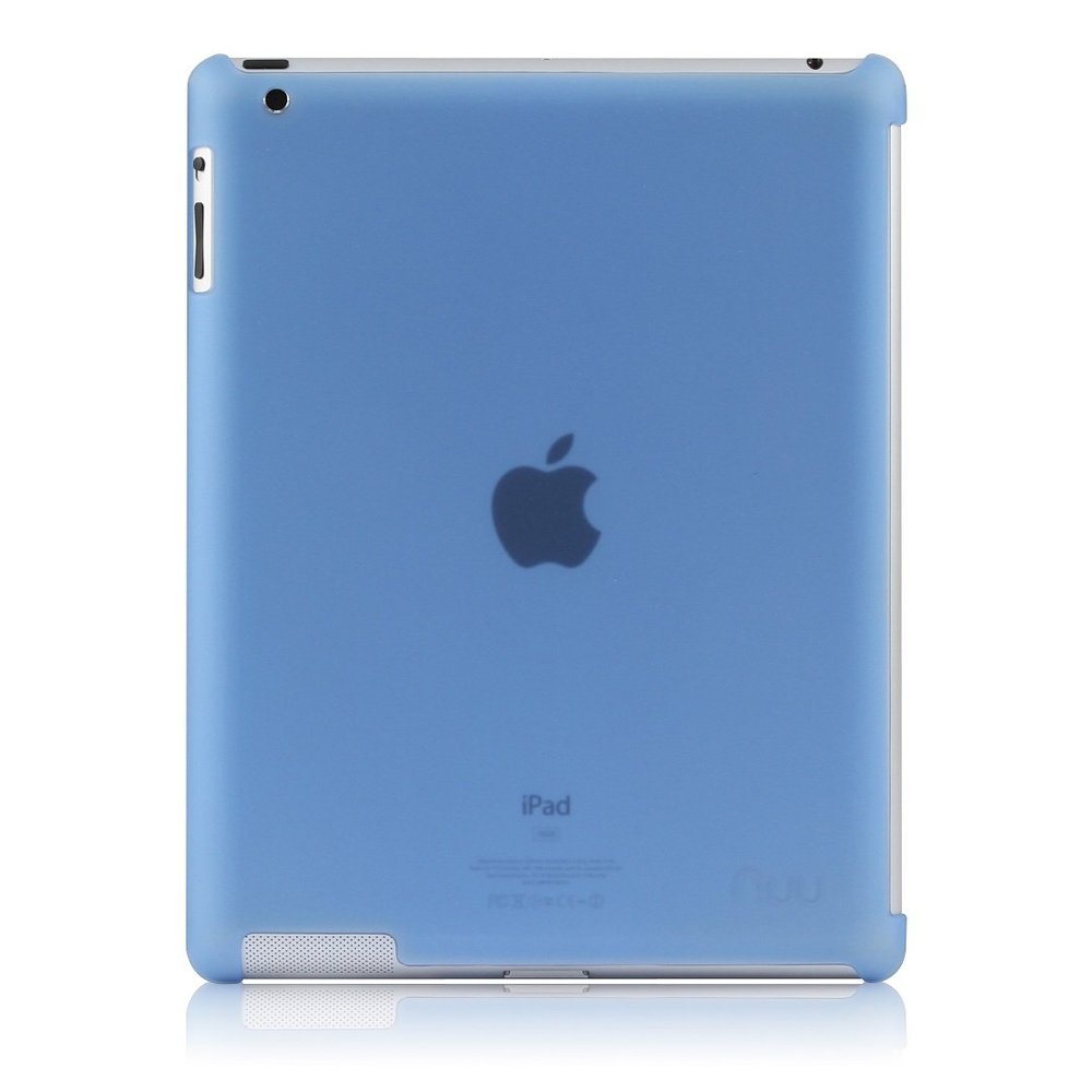 NUU BASECASE BACK COVER SKIN FOR THE NEW IPAD/ 3RD GEN/APPLE IPAD 3/2 - BLUE
