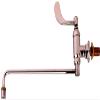 T&S Brass B-0578 Range Faucet with Wall Mount, Aerator, Wrist Handle and 1/2-Inch British Thread Male Inlet view 1
