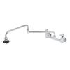 T&S Brass B-0598 Wall Mount 8-Inch Centers 24-Inch Double Joint Nozzle Insulated On-Off Control Pot Filler view 1