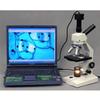 AmScope D120A Dual-View Compound Monocular Microscope, WF10x and WF16x Objectives, 40X-1600X Magnification, Brightfield, 1.25 NA Abbe Condenser, Plain Stage view 4