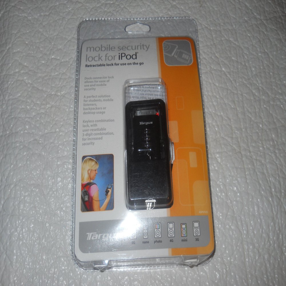 Targus IPod ASP07US Mobile Security Lock for Ipod 5G Nano Photo 4G Mini 3G