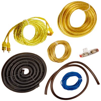 Mk Audio 4GK 1600 Watt 4 Gauge Amplifier Complete Hookup Installation Kit